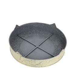 22" Wide Round Floral Embossed Wedding Cake Stand -Optimal Home Decoration 22 wide round floral embossed wedding cake stand 28929337655359