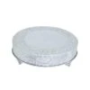 22" Wide Round Floral Embossed Wedding Cake Stand -Optimal Home Decoration 22 wide round floral embossed wedding cake stand cake rnd1 22 silv 28929337098303