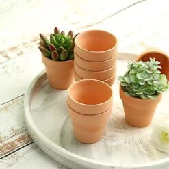 24 Mini Round 2.5" Ceramic Flower Plant Pots Succulent Planters - Terracotta 15 24 Mini Round 2.5" Ceramic Flower Plant Pots Succulent Planters - Terracotta -Optimal Home Decoration 24 mini round 2 5 ceramic flower plant pots succulent planters terracotta plnt cerm 001 s terc 29703910391871