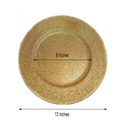 24 Pcs 13" Round Glitter Charger Plates -Optimal Home Decoration 24 pcs 13 round glitter charger plates 28992796885055