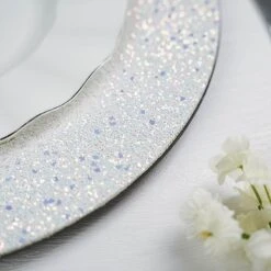 24 Pcs 13" Round Glitter Charger Plates -Optimal Home Decoration 24 pcs 13 round glitter charger plates 28992797179967