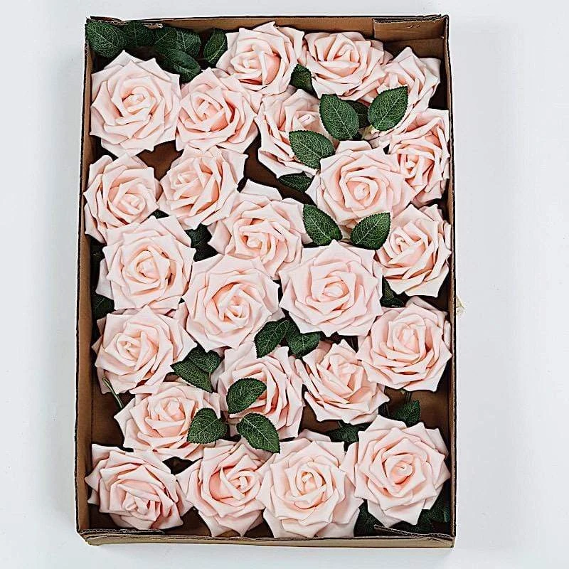 24 Pcs 5" Foam Rose Flowers Stems 9 24 Pcs 5" Foam Rose Flowers Stems - Image 7