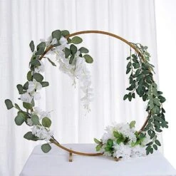 24" Round Metal Floral Hoop Standing Wreath Centerpiece Ring 26 24" Round Metal Floral Hoop Standing Wreath Centerpiece Ring -Optimal Home Decoration 24 round metal floral hoop standing wreath centerpiece ring 28968482013247