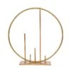 24" Round Metal Floral Hoop With Pillars Standing Wreath Table Centerpiece - Gold -Optimal Home Decoration 24 round metal floral hoop with pillars standing wreath table centerpiece gold wod hopmet9 24 gold 30486781100095