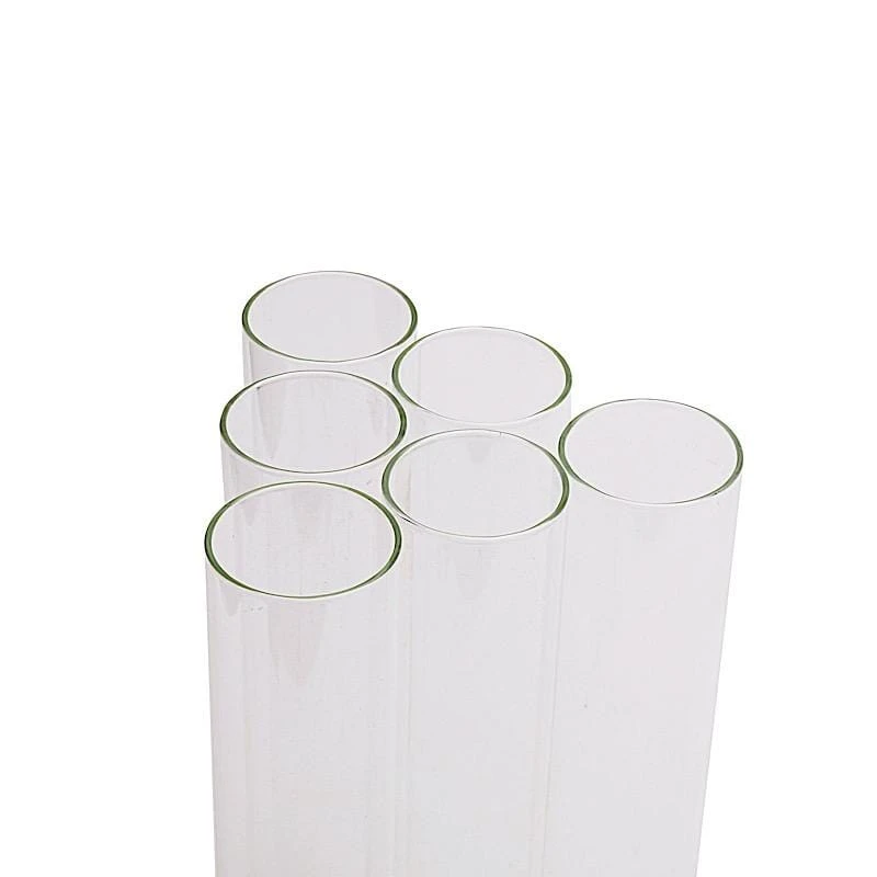 24" Tall Candelabra Candle Holder Centerpiece With Glass 8 24" Tall Candelabra Candle Holder Centerpiece With Glass - Image 6