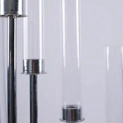 24" Tall Candelabra Candle Holder Centerpiece With Glass 31 24" Tall Candelabra Candle Holder Centerpiece With Glass -Optimal Home Decoration 24 tall candelabra candle holder centerpiece with glass 29035196514367