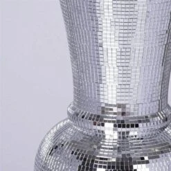 24" Tall Mirror Mosaic Wedding Vase - Silver 9 24" Tall Mirror Mosaic Wedding Vase - Silver -Optimal Home Decoration 24 tall mirror mosaic wedding vase silver prop mir06 28520221573183