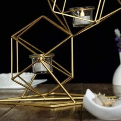 25.5" Tall Jointed Geometric Stand With Glass Votive Candle Holders 24 25.5" Tall Jointed Geometric Stand With Glass Votive Candle Holders -Optimal Home Decoration 25 5 tall jointed geometric stand with glass votive candle holders 28939821416511
