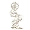 25.5" Tall Jointed Geometric Stand With Glass Votive Candle Holders -Optimal Home Decoration 25 5 tall jointed geometric stand with glass votive candle holders iron cand 011 gold 28939821121599