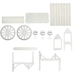 25" Mini Candy Cart Laser Cut Wooden Cupcake Dessert Stand - Natural 13 25" Mini Candy Cart Laser Cut Wooden Cupcake Dessert Stand - Natural -Optimal Home Decoration 25 mini candy cart laser cut wooden cupcake dessert stand natural cake wod013 nat 30787163750463