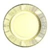 25 Round 13" Disposable Paper Charger Plates With Metallic Rim