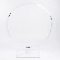 26" Round Acrylic Floral Hoop Standing Wreath Centerpiece Ring - Clear