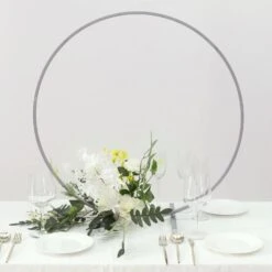 28" Round Metal Floral Hoop Standing Wreath Centerpiece Ring 31 28" Round Metal Floral Hoop Standing Wreath Centerpiece Ring -Optimal Home Decoration 28 round metal floral hoop standing wreath centerpiece ring 30489725829183