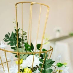 28" Spiral Metal Flower Display Stand Wedding Table Centerpiece - Gold 16 28" Spiral Metal Flower Display Stand Wedding Table Centerpiece - Gold -Optimal Home Decoration 28 spiral metal flower display stand wedding table centerpiece gold iron stnd10 28 gold 30393411698751