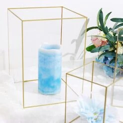 3 Acrylic With Metal Frame Pillar Candle Holders - Clear And Gold 14 3 Acrylic With Metal Frame Pillar Candle Holders - Clear And Gold -Optimal Home Decoration 3 acrylic with metal frame pillar candle holders clear and gold plst vase rec01 set gold 28896829866047