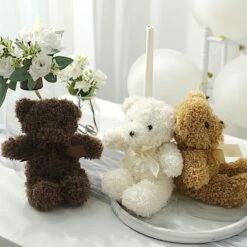 3 Cute 7" Stuffed Teddy Bears Plush Toys Gifts And Party Favors - Assorted -Optimal Home Decoration 3 cute 7 stuffed teddy bears plush toys gifts and party favors assorted deco bear01 set 30452534935615