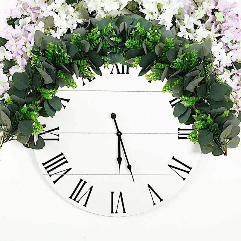 3 Ft Long Artificial Eucalyptus And Boxwood Foliage Garlands - Light Frosted Green 4 3 Ft Long Artificial Eucalyptus And Boxwood Foliage Garlands - Light Frosted Green - Image 3