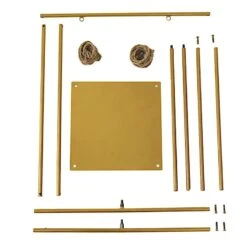 3 Ft Swing Metal Cake Stand Hanging Dessert Display Centerpiece - Gold -Optimal Home Decoration 3 ft swing metal cake stand hanging dessert display centerpiece gold cake stnd swing01 gold 30466577236031