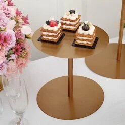 3 Round Metal Cupcake Stands Dessert Pedestals - Gold 23 3 Round Metal Cupcake Stands Dessert Pedestals - Gold -Optimal Home Decoration 3 heavy duty metal round pedestal cake stands gold chdlr cake16 set gold 30902637658175