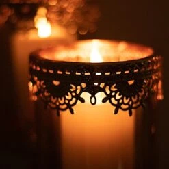 3 Lace Design Metal With Glass Votive Candle Holders Centerpieces - Antique Gold -Optimal Home Decoration 3 lace design metal with glass votive candle holders centerpieces antique gold chdlr cand 025 set gold 30728130625599