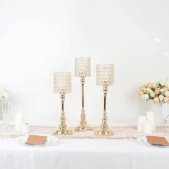 3 Metal Goblet With Acrylic Beads Votive Candle Holders Centerpieces - Gold 15 3 Metal Goblet With Acrylic Beads Votive Candle Holders Centerpieces - Gold -Optimal Home Decoration 3 metal goblet with acrylic beads votive candle holders centerpieces gold chdlr cand 033 set gold 30060088000575