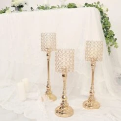 3 Metal Goblet With Acrylic Beads Votive Candle Holders Centerpieces - Gold 19 3 Metal Goblet With Acrylic Beads Votive Candle Holders Centerpieces - Gold -Optimal Home Decoration 3 metal goblet with acrylic beads votive candle holders centerpieces gold chdlr cand 033 set gold 30060088164415