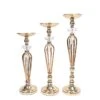 3 Metal With Crystals Pillar Candle Holders Pedestal Stand Set - Gold 2 3 Metal With Crystals Pillar Candle Holders Pedestal Stand Set - Gold -Optimal Home Decoration 3 metal with crystals pillar candle holders pedestal stand set gold chdlr 063 set gold 30471370145855