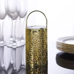 3 Metallic 3" X 5" Plastic LED Lantern Lamps With Flower Design - Gold 18 3 Metallic 3" X 5" Plastic LED Lantern Lamps With Flower Design - Gold -Optimal Home Decoration 3 metallic 3 x 5 plastic led lantern lamps with flower design gold led cand pl10 gold 30984316813375