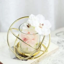 3 Pcs 3" Tall Geometric Metal Round Votive Candle Holders Flower Vases - Gold 18 3 Pcs 3" Tall Geometric Metal Round Votive Candle Holders Flower Vases - Gold -Optimal Home Decoration 3 pcs 3 tall geometric metal round votive candle holders flower vases gold iron cand 012 gold 28544598605887