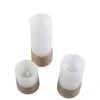 3 Pcs 4" 6" 8" Tall LED Pillar Candles Lights With Remote Control - Natural -Optimal Home Decoration 3 pcs 4 6 8 tall led pillar candles lights with remote control natural led cand pl02 nat 11764530872383