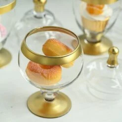 3 Pcs Glass Apothecary Jars Containers With Lids - Clear With Gold Trim 12 3 Pcs Glass Apothecary Jars Containers With Lids - Clear With Gold Trim -Optimal Home Decoration 3 pcs glass apothecary jars containers with lids clear with gold trim glas jar07 gold 28553821093951