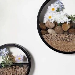 3 Pcs Half Moon Metal Wall Planters Round Floating Shelves 22 3 Pcs Half Moon Metal Wall Planters Round Floating Shelves -Optimal Home Decoration 3 pcs half moon metal wall planters round floating shelves 28968487616575