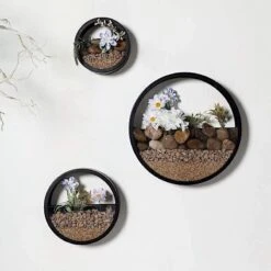 3 Pcs Half Moon Metal Wall Planters Round Floating Shelves 27 3 Pcs Half Moon Metal Wall Planters Round Floating Shelves -Optimal Home Decoration 3 pcs half moon metal wall planters round floating shelves 28968487780415
