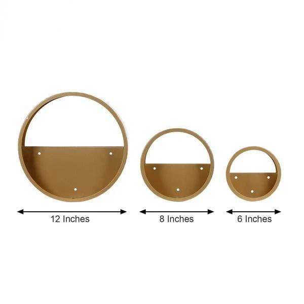 3 Pcs Half Moon Metal Wall Planters Round Floating Shelves 13 3 Pcs Half Moon Metal Wall Planters Round Floating Shelves - Image 11