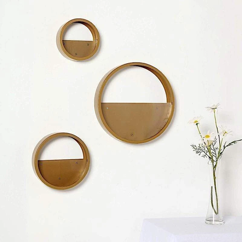 3 Pcs Half Moon Metal Wall Planters Round Floating Shelves 17 3 Pcs Half Moon Metal Wall Planters Round Floating Shelves - Image 15
