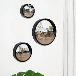 3 Pcs Half Moon Metal Wall Planters Round Floating Shelves 25 3 Pcs Half Moon Metal Wall Planters Round Floating Shelves -Optimal Home Decoration 3 pcs half moon metal wall planters round floating shelves 28980945256511