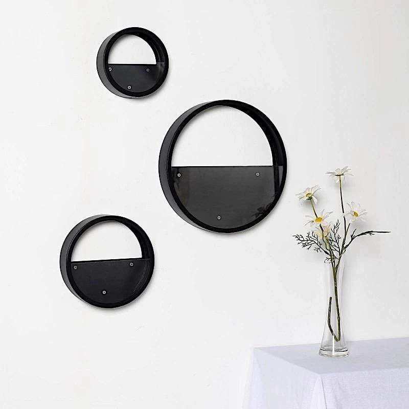 3 Pcs Half Moon Metal Wall Planters Round Floating Shelves 9 3 Pcs Half Moon Metal Wall Planters Round Floating Shelves - Image 7
