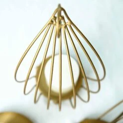 3 Pcs Metal Candle Holders Half Lanterns Wedding Centerpieces - Gold -Optimal Home Decoration 3 pcs metal candle holders half lanterns wedding centerpieces gold iron bask01 gold 4746944938047