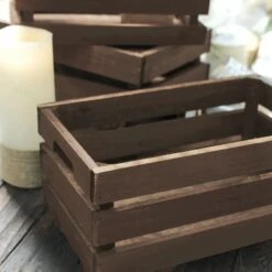 3 Pcs Natural Wooden Crate Boxes Planter Holders 36 3 Pcs Natural Wooden Crate Boxes Planter Holders -Optimal Home Decoration 3 pcs natural wooden crate boxes planter holders 30241517174847