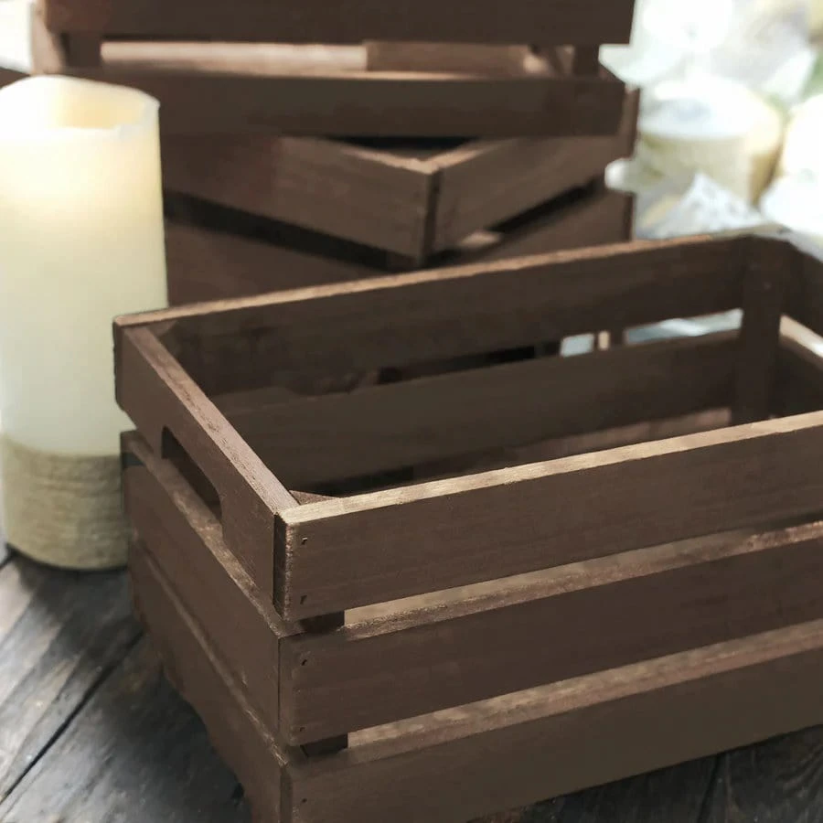 3 Pcs Natural Wooden Crate Boxes Planter Holders 17 3 Pcs Natural Wooden Crate Boxes Planter Holders - Image 15