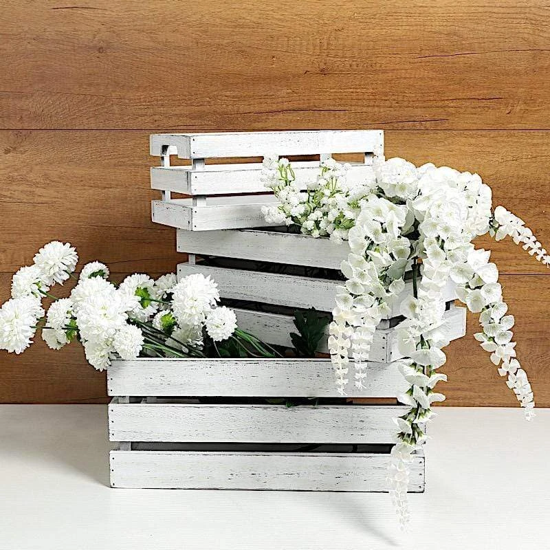 3 Pcs Natural Wooden Crate Boxes Planter Holders 11 3 Pcs Natural Wooden Crate Boxes Planter Holders - Image 9