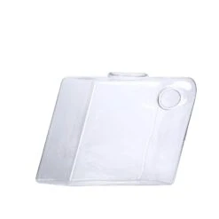 3 Pcs Rhombus Glass Wall Terrariums Vases - Clear