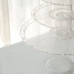 3 Plastic Stackable Dessert Pedestals Round Cupcake Display Stands Set - Clear 13 3 Plastic Stackable Dessert Pedestals Round Cupcake Display Stands Set - Clear -Optimal Home Decoration 3 plastic stackable dessert pedestals round cupcake display stands set clear cake plst r006 set clr 30479620571199