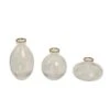 3 Small Glass Flower Vases Centerpieces With Metallic Gold Rim - Clear 1 3 Small Glass Flower Vases Centerpieces With Metallic Gold Rim - Clear -Optimal Home Decoration 3 small glass flower vases centerpieces with metallic gold rim clear vase rnd 006 set clgd 30448046538815