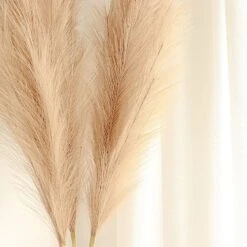 3 Stems 44" Artificial Pampas Grass Faux Plant Sprays -Optimal Home Decoration 3 stems 44 artificial pampas grass faux plant sprays 29792029802559