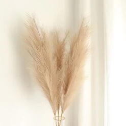 3 Stems 44" Artificial Pampas Grass Faux Plant Sprays -Optimal Home Decoration 3 stems 44 artificial pampas grass faux plant sprays 29792029868095