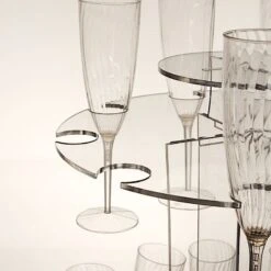 3-Tier 21" Round Acrylic Champagne Glasses Holder Flutes Display Stand - Clear 14 3-Tier 21" Round Acrylic Champagne Glasses Holder Flutes Display Stand - Clear -Optimal Home Decoration 3 tier 21 round acrylic champagne glasses holder flutes display stand clear disp stnd acry03 3 clr 30439875149887