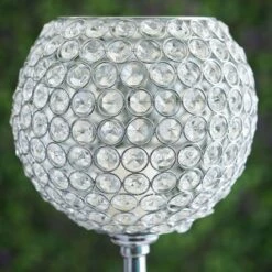 30" Tall Crystal Beaded Goblet Ball Candle Holder Centerpiece -Optimal Home Decoration 30 tall crystal beaded goblet ball candle holder centerpiece 28933308776511