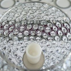 30" Tall Crystal Beaded Goblet Ball Candle Holder Centerpiece -Optimal Home Decoration 30 tall crystal beaded goblet ball candle holder centerpiece 28933308809279