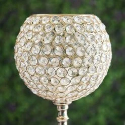30" Tall Crystal Beaded Goblet Ball Candle Holder Centerpiece -Optimal Home Decoration 30 tall crystal beaded goblet ball candle holder centerpiece 28933309071423